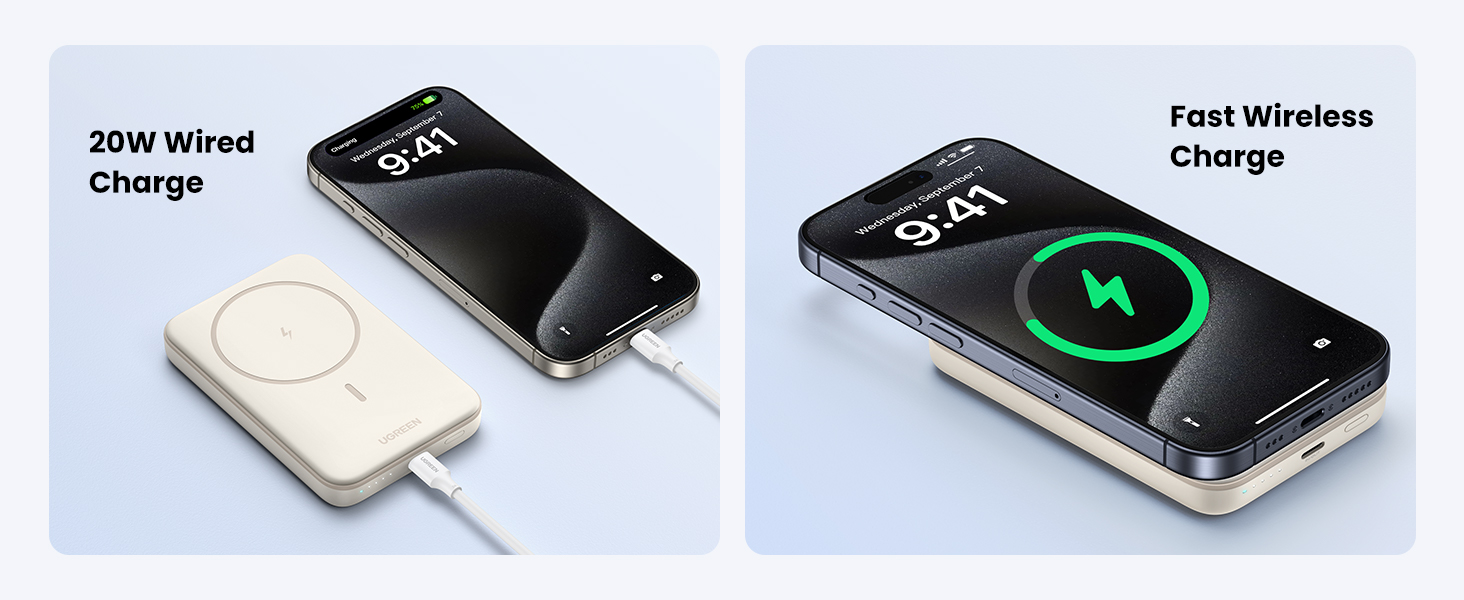 wired charging & wireless charging