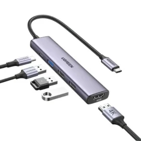 Hub chuyển đổi USB C 5 in 1 Ugreen CM478 15495